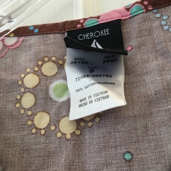 FINAL MARKDOWN LADIES’ Cherokee Studio Scrub Top (S) - Picture 3 of 3